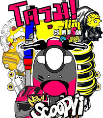 Pecinta Motor Thailand Yg Mau Bkin Baju Komunitas Satuannya Merapat Thailook Babylookstyle Betahousematicsh Logo Keren Desain Stiker Ilustrasi Karakter
