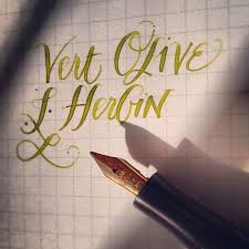 J Herbin Vert Olive Fountain Pen Ink Pen And Paper Ink