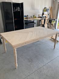 Herringbone Table Home With Stefani Diy Plans In 2020 Dinning Table Diy Farmhouse Table Plans Table