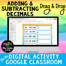 Adding Subtracting Decimals Drag Drop Digital Activity Distance Learning In 2020 Digital Activities Adding And Subtracting Teaching Algebra