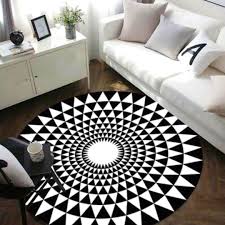 Black And White Optical Illusion Rug 3d Optical Illusion Rug Tapetes Para Sala Tapete Tapetes