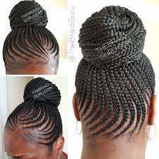 The most common cornrow hairstyles material is velvet. Feed In Cornrows In A Bun Braids By Thebraidguru Com Cornrow Ponytail Braided Hairstyles Cornrow Updo Hairstyles