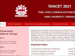 Students can visit the official website and need to enter their details in order to check or anna university result 2021: Tancet 2021 Registration To Begin From Jan 19 Exams From March 20 Times Of India