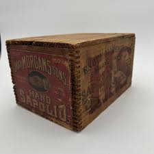 Sold at Auction: Wooden Advertising Soap Box, Enoch Morgan, Est. 1809,  "Hand Shapolio" 11 x 8 x 6 1/2 in. (27.9 x 20.3 x 16.5 cm.)