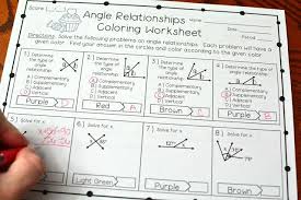 Angle Relationships Coloring Worksheet Angle Relationships Relationship Worksheets Angles Worksheet