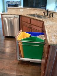 How To Create A Recycling System That Fits Your Lifestyle Kitchen Trash Cans Recycling Bins Kitchen Kitchen Compost Bin