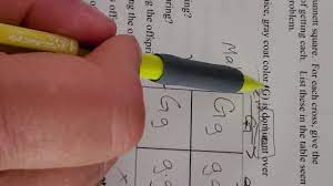 You need to be able to explain a monohybrid cross in terms of genotypes. Monohybrid Mice Worksheet Youtube