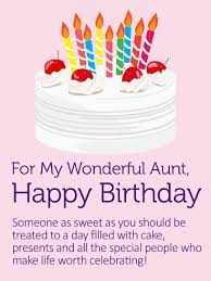 Don't you know how to make a card? Yummy Birthday Cake Card For Aunt Birthday Greeting Cards By Davia