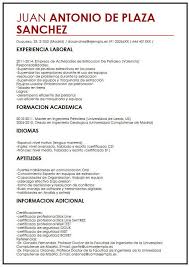 Cel mai utilizat curriculum vitae este modelul european europass dar si cel prezentat pe pagina este foarte bun deoarece este un model de cv simplificat si usor de completat. Curriculum Vitae En Espanol Kesal