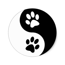 Yin Yang Dog Paws Classic Round Sticker Zazzle Com Yin Yang Dog Paw Tattoo Ying Yang Tattoo