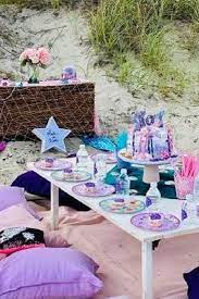 See more party ideas and share yours at catchmyparty.com #catchmyparty #partyideas #beautyandthebeast #tablesettings. 45 Ideas For Throwing The Ultimate Mermaid Under The Sea Birthday Party Catch My Party