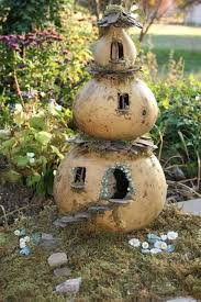Gourd Fairy Home Fairy Garden Fairy Houses Fairy Garden Houses