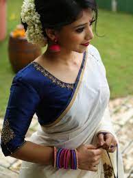 Awesome Hairstyle For Saree In Farewell Kerala Saree Blouse Kerala Saree Blouse Designs Saree Blouse Designs Latest