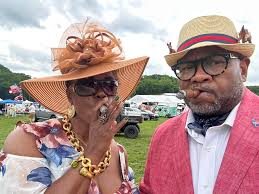 Action shot of the Iroquois Steeplechase in Nashville