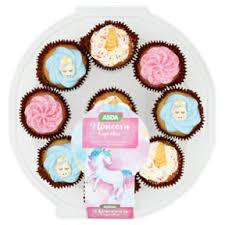 Asda Unicorn Cupcakes Asda Groceries In 2020 Online Food Shopping Unicorn Cupcakes Mini Cupcakes