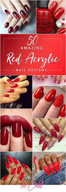 Apply base coat to protect your natural nails from discoloration. 50 Creative Red Acrylic Nail Designs To Inspire You