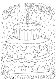Party coloring pages are a fun way for kids of all ages to develop creativity, focus, motor skills and color recognition. Coloring Pages Happy Birthday Celebration Coloring Pages