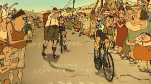 Tour De France In Les Triplettes De Belleville Animated Movies Disney Animated Movies Animation