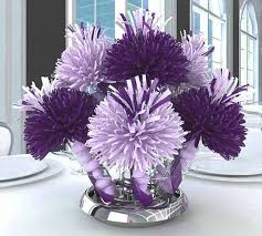 Purple Baby Shower Decorations Bridal Shower Decorations Purple Purple Bridal Shower Bridal Shower Centerpieces