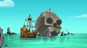 Skull Rock For Ocean Backdrop Pirate Island Rock Pirates
