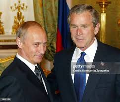 Russia Bush Putin Treaty Stock Photos ...