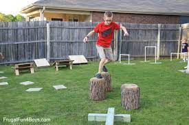 Obstacle courses are a main staple in backyard game events. Diy American Ninja Warrior Backyard Obstacle Course Frugal Fun For Boys And Girls