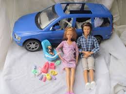 Happy Family Pregnant Barbie Baby Volvo Car Seat Alan Pregnant Barbie Barbie Happy Family Baby Barbie