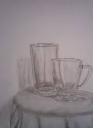 Arsiran yang bagus dapat memberikan berbagai texture dalam gambar. Sketsa Gelas Kaca Sketsa Kaca Gelas
