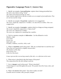It is also used when people speak, just think. This Is The Answer Key For The Figurative Language Poem 1 Sketch By Carl Sandburg Figurative Language Poems Figurative Language Worksheet Language Worksheets