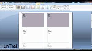 Click the file menu and select new. How To Make A Business Card On Microsoft Word Hd Youtube