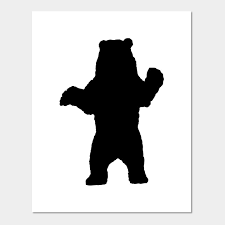Scroll down and check out our silhouette images, pictures, grouped under the category bear standing up and select and use the best ones for your use in applications involving image designing. Standing Grizzly Bear Silhouette Grizzly Bear Affiche Et Impression D Art Teepublic Fr