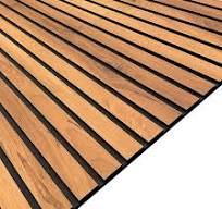 Pannello Dogato Fonoassorbente | Rovere Scuro 100% Legno