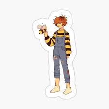Bi pride with flower crown and bees. Tubbo Bee Gifts Merchandise Redbubble