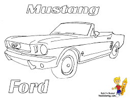 Explore 623989 free printable coloring pages for you can use our amazing online tool to color and edit the following ford mustang coloring pages. Fierce Car Coloring Ford Muscle Cars Free Mustangs T Bird
