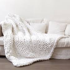 Baby knitting patterns knitting stiches knitting videos knitting designs hand knitting stitch patterns crochet patterns. Chunky Knit Blanket Soft Hand Knitted Blanket Sofa Bed Throw For Home Overstock 32414640
