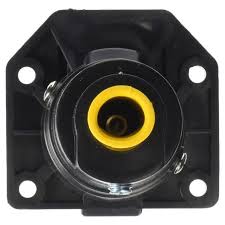 Tirol 7 Pin Trailer Plastic Socket 7 Way Round Trailer Connector Female 12v Towbar Towing Vehicle End Black Lights Electrical Equipment Sockets