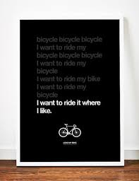 Pin By Harry Webber On Ohh Yea Bikes Queen Lyrics Posters Art Prints Graphic Poster
