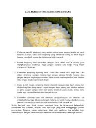 Kami harap resep ini berguna untuk bunda yang Cara Membuat Tape Kering Khas Bandung