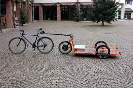 Carla Cargo Bicycle Trailer Orange Detailed Picture Bicycle Trailer Bike Cargo Trailer Cargo Bike