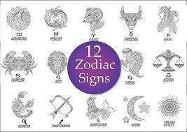Show your kids a fun way to learn the abcs with alphabet printables they can color. 12 Zodiac Signs Coloring Pages Grafico Por Somjaicindy Creative Fabrica