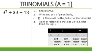 Unit 1 Section 3c Factoring Polynomials Ppt Download