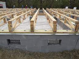 Taller houses are typically built on stilts (pilings) of wood, concrete or steel. Raised Wood Floors Raised Wood Floor Foundation Systems Stem Wall Raised Wood Floor Foundation Systems Raised House House Foundation A Frame House