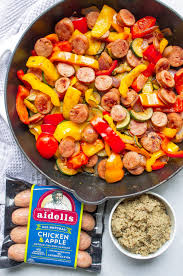 Making sausage with ground chicken presents a challenge because the chicken meat dries out very. Sausage And Vegetable Skillet Kathryn S Kitchen