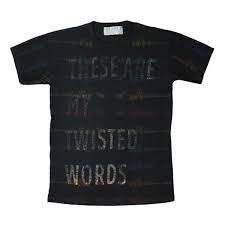 Twisted Words Black T Shirt W A S T E Disposal Unit W A S T E Eu