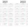 All calendars print in landscape mode (vs. 1