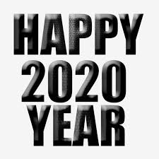 Black Happy New Year 2020 Font New Year 2020 Happy New Year Text Happy New Year 2020