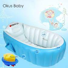 Great for bathing a newborn + toddler together; Portable Inflatable Baby Bathtub Easylifetoolz