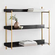 At b&q we offer standard delivery, named day delivery and bulk delivery services to help you get everything you need for your diy project, direct to your door. Floating Lines Wall Shelf 3 Tiered West Elm United Kingdom