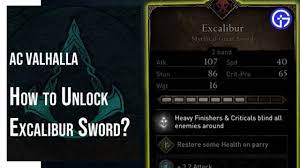 Assassin S Creed Valhalla Excalibur Location How To Unlock Excalibur