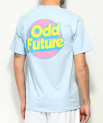 Odd Future Retro Logo Light Blue T Shirt Zumiez Retro Shirt Design Retro Shirts Odd Future Clothing